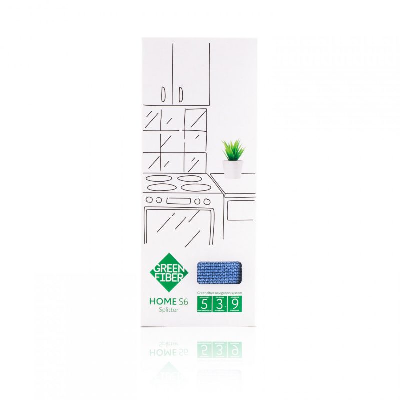 Green Fiber HOME S6, Спонж Сплиттер, голубой